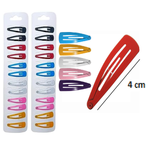 PRESILHA TIC TAC 4CM COLORIDA C/12 PÇS - LP 5386