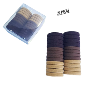 ELASTICO P/CABELO C/ 24 PCS - LP 2398