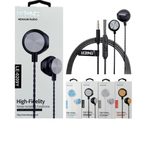 FONE DE OUVIDO C/MICROFONE REDONDO - LE-0209Y