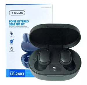 FONE DE OUVIDO ESTÉREO BLUETOOTH RECARREGAVEL - LE-2403