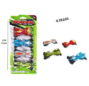 CARRO A FRICÇÃO RACER C/4 PÇS - GK1848