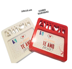 PORTA RETRATO PL 10X15CM AMOR - NS-4403