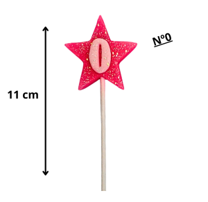 VELA ESTRELA ROSA N°00