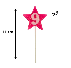 VELA ESTRELA ROSA N°09