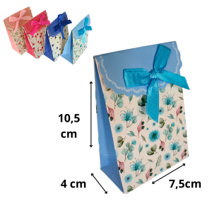 SACOLA DE PRESENTE SORTIDA 10,5X7,5X4CM - LP6877