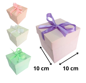 CAIXA DE PRESENTE CORAÇÕES 10X10X10CM - RMT1892