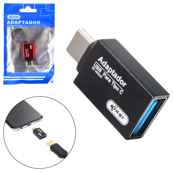 ADAPTADOR OTG USB X TYPE-C - KP-UC5048