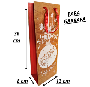 NT - SACOLA DE NATAL P/GARRAFA - NTS1033V