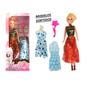 BONECA TOP MODEL C/ACESSORIOS - PI3295