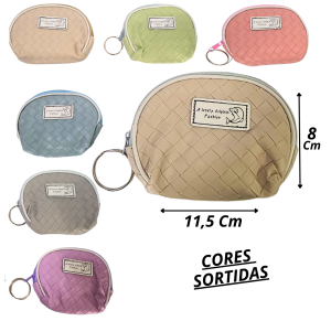 PORTA MOEDAS BOLSINHA SORTIDA 11,5X8CM - ZUN0934