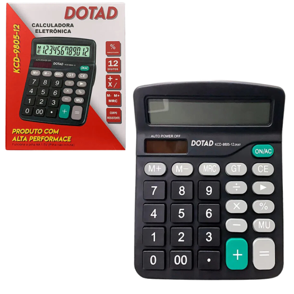 CALCULADORA 12 DIGITOS - KCD9805-12