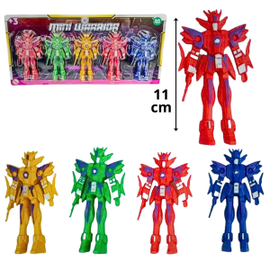 BONECO MINI WARRIOR COLORS C/5 PÇS - AKT4142