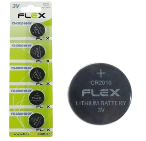 BATERIA CR2016 FLEX C/14 UNID - FX.CR.2016 FLEX