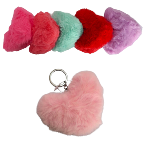 CHAVEIRO DE PELUCIA CORAÇÃO 11CM - HW84316
