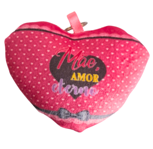 CHAVEIRO DE PELUCIA CORAÇÃO DE MÃE - HW79930