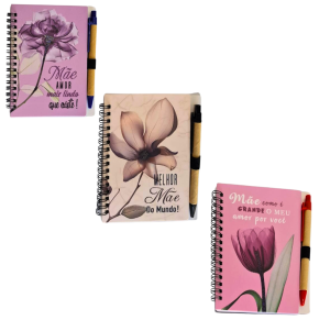 BLOCO DE ANOTAÇÃO C/CANETA MÃE 15,5X10,4CM - HA80273