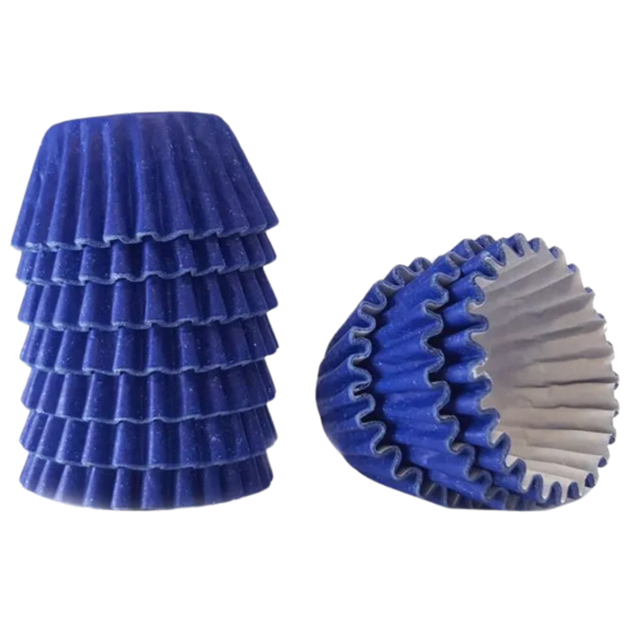 FORMA DE BRIGADEIRO Nº 6 AZUL ESCURO C/100 UNID