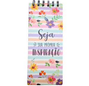 CADERNETA P/ANOTAÇÕES 21 X 8,8CM C/100 FLS - DT6068