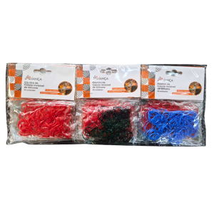ELASTICO SILICONE C/12 PCT C/90 PÇS - AX19527-A