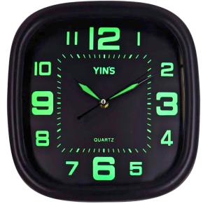 RELOGIO DE PAREDE QD 31,5CM C/NUMEROS LUMINOSOS - CT3724