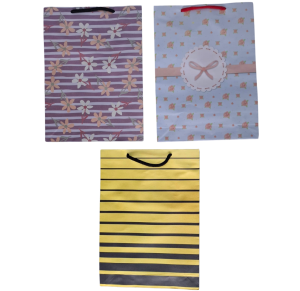 SACOLA DE PRESENTE 22X16,2X4,5CM  SORTIDA - REF 56