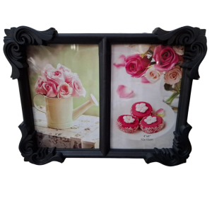 PORTA RETRATO PL 10X15CM P/2 FOTOS - B110