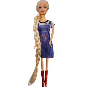 BONECA C/TRANÇA LINDA MENINA - JR0780T