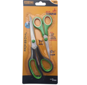 TESOURA C/2 UNID 19,5 E 14CM - 16007