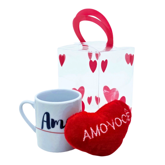 CANECA 80ML C/ CORAÇÃO - XC1010