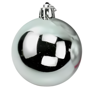 NT - BOLA LISA PRATA 5CM C/4 PÇS  - NTB1003P