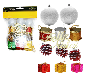 ENFEITE DE ARVORE C/12 PÇS - NTA10339