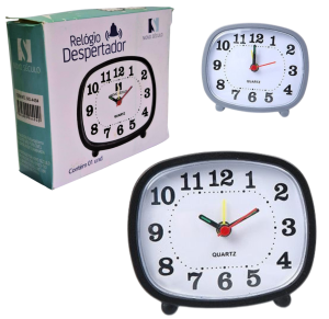 RELOGIO DESPERTADOR DE MESA 9,5X8CM - NS-4494