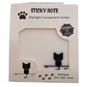 BLOCO ADESIVO C/GLITER C/50 FLS 7,5X7,5CM - MJ-L9684-10