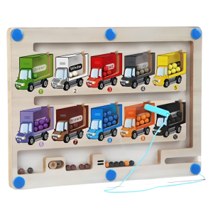 CAMINHÕES LABIRINTO DE MADEIRA MAGNETICO - TK-AB8771