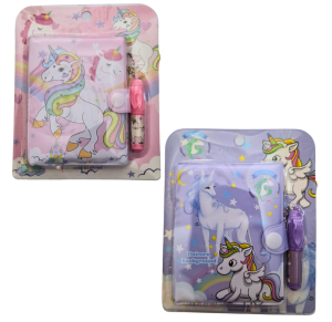 CADERNETA UNICORNIO C/CANETA - MJ-12-76B