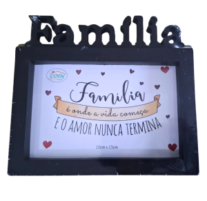 PORTA RETRATO PL 10X15CM - FAMILIA - CZ23554