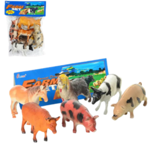 ANIMAIS DA FAZENDA EMBORRACHADO C/12 PÇS - TK-1500