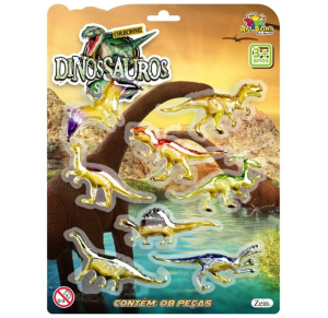 DINOSSAURO EMBORRACHADO C/8UNID. - ZBN0883